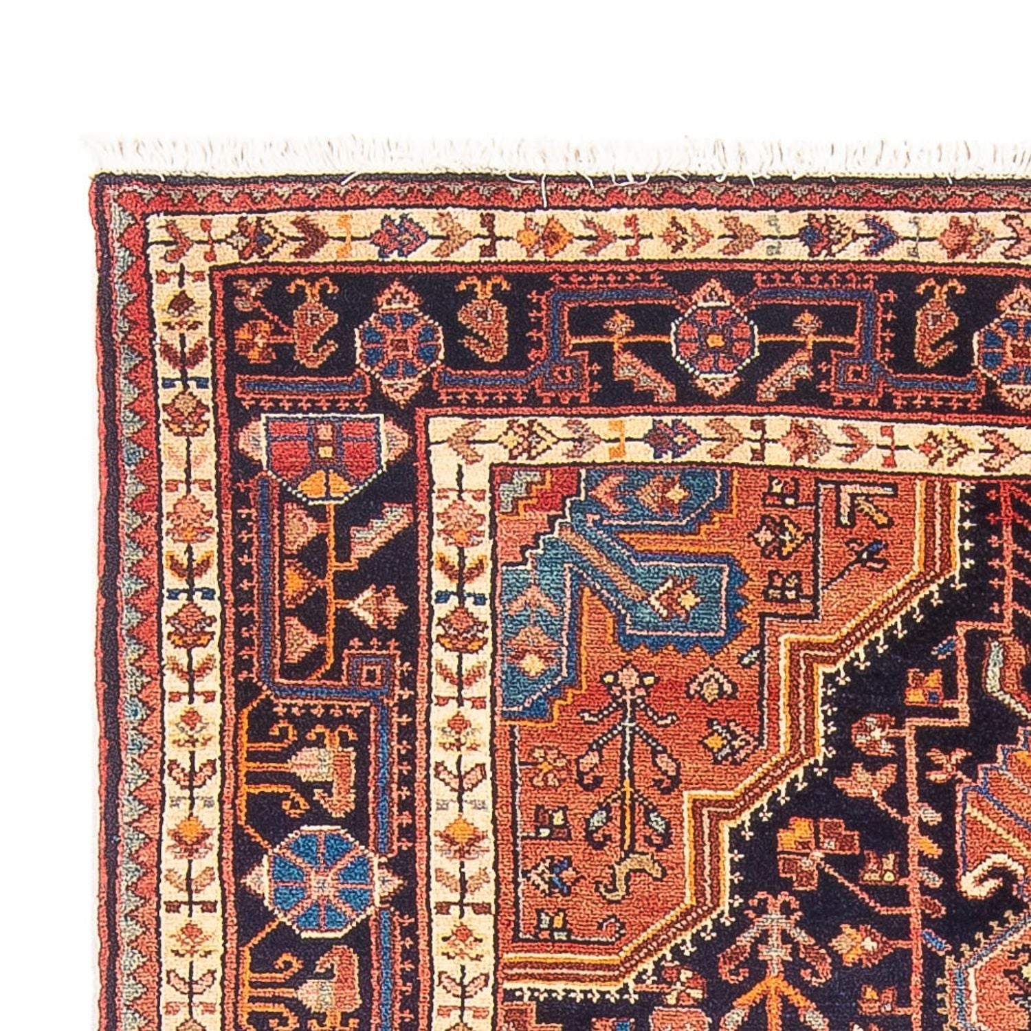 Alfombra persa - Nómada - 224 x 132 cm - rojo claro