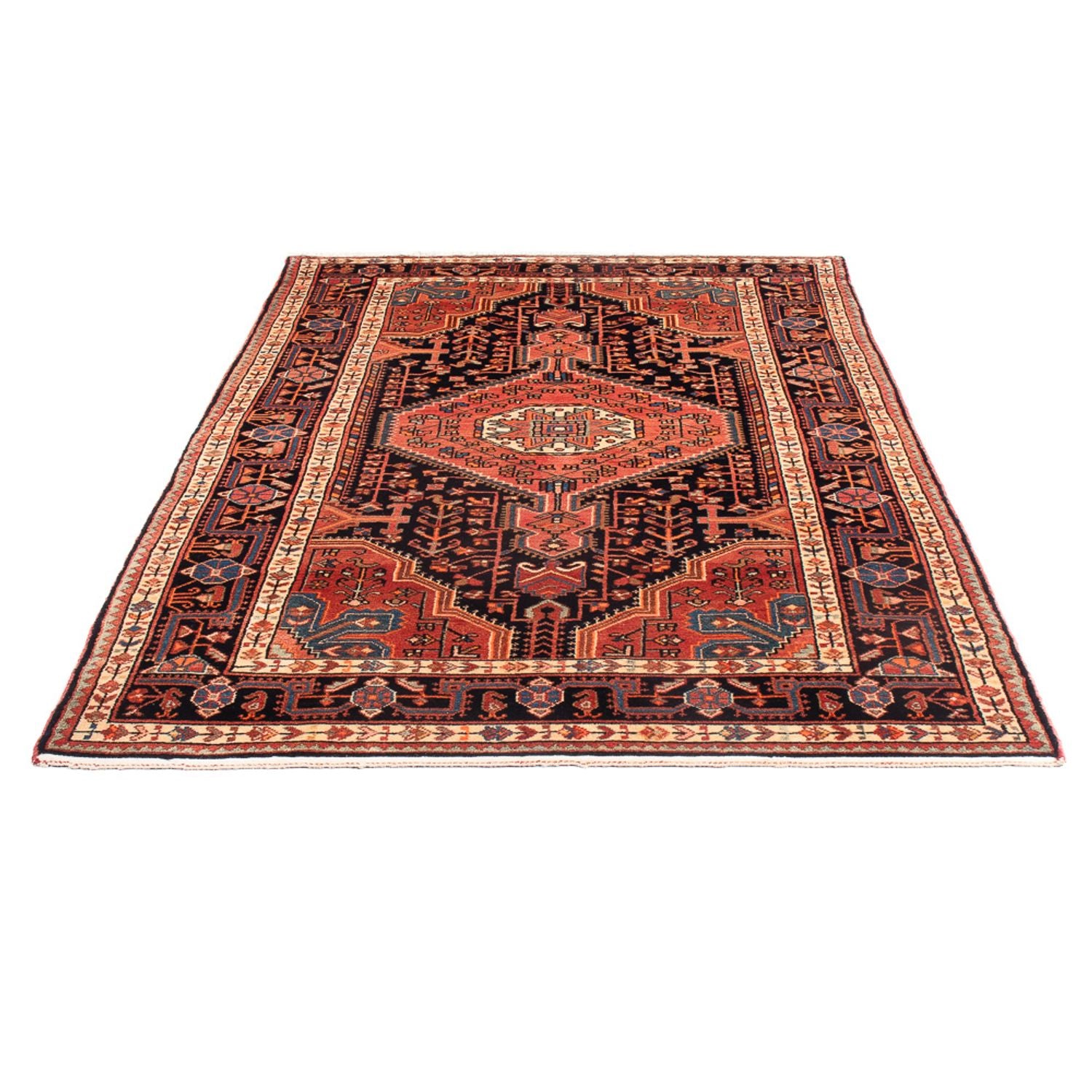 Alfombra persa - Nómada - 224 x 132 cm - rojo claro