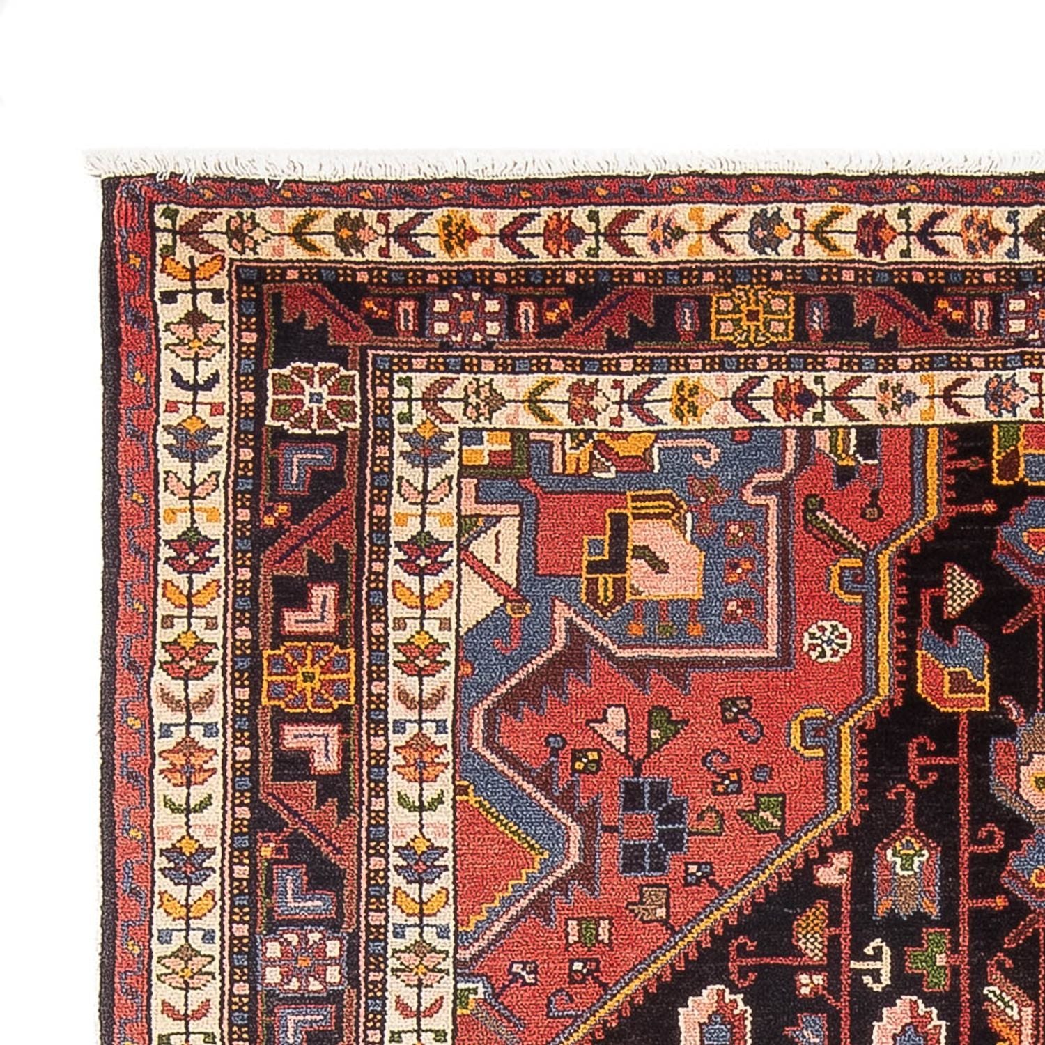Alfombra persa - Nómada - 233 x 137 cm - rojo claro