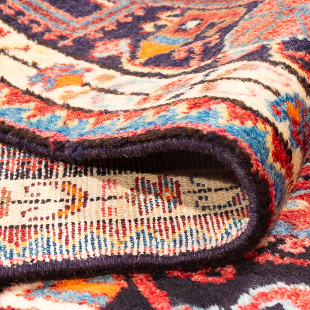 Alfombra persa - Nómada - 234 x 155 cm - rojo claro