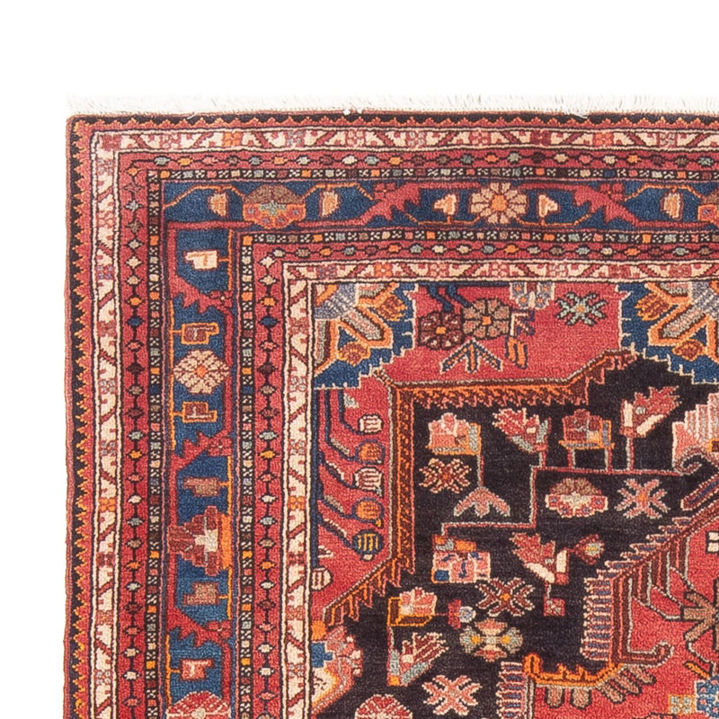 Alfombra persa - Nómada - 221 x 154 cm - rojo claro