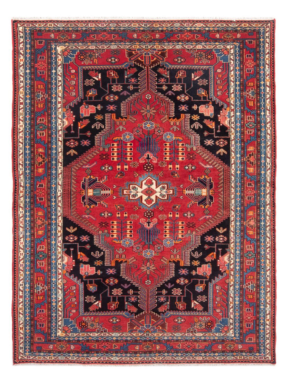 Alfombra persa - Nómada - 222 x 154 cm - rojo