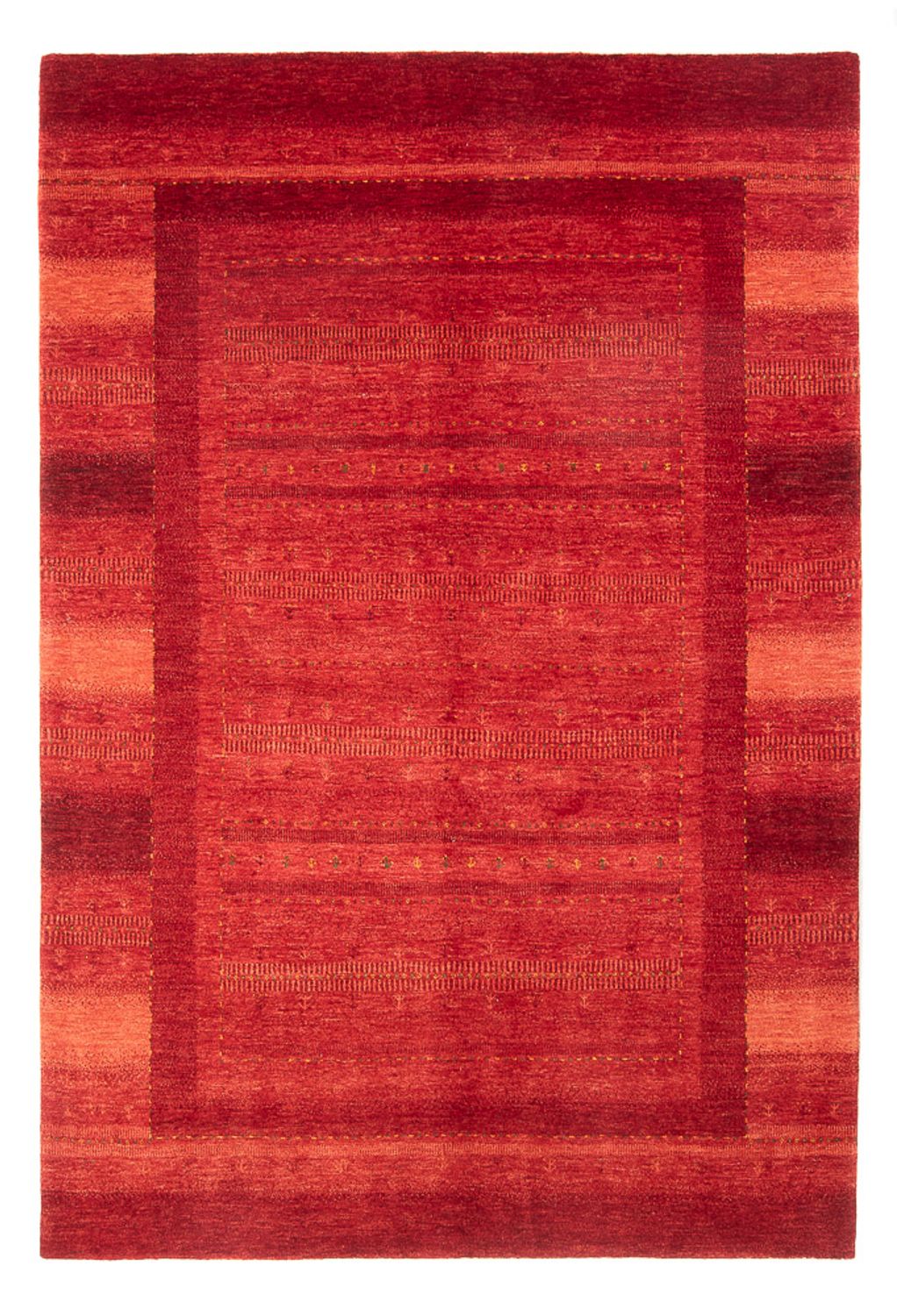 Alfombra Gabbeh - Loribaft Persa - 247 x 172 cm - rojo