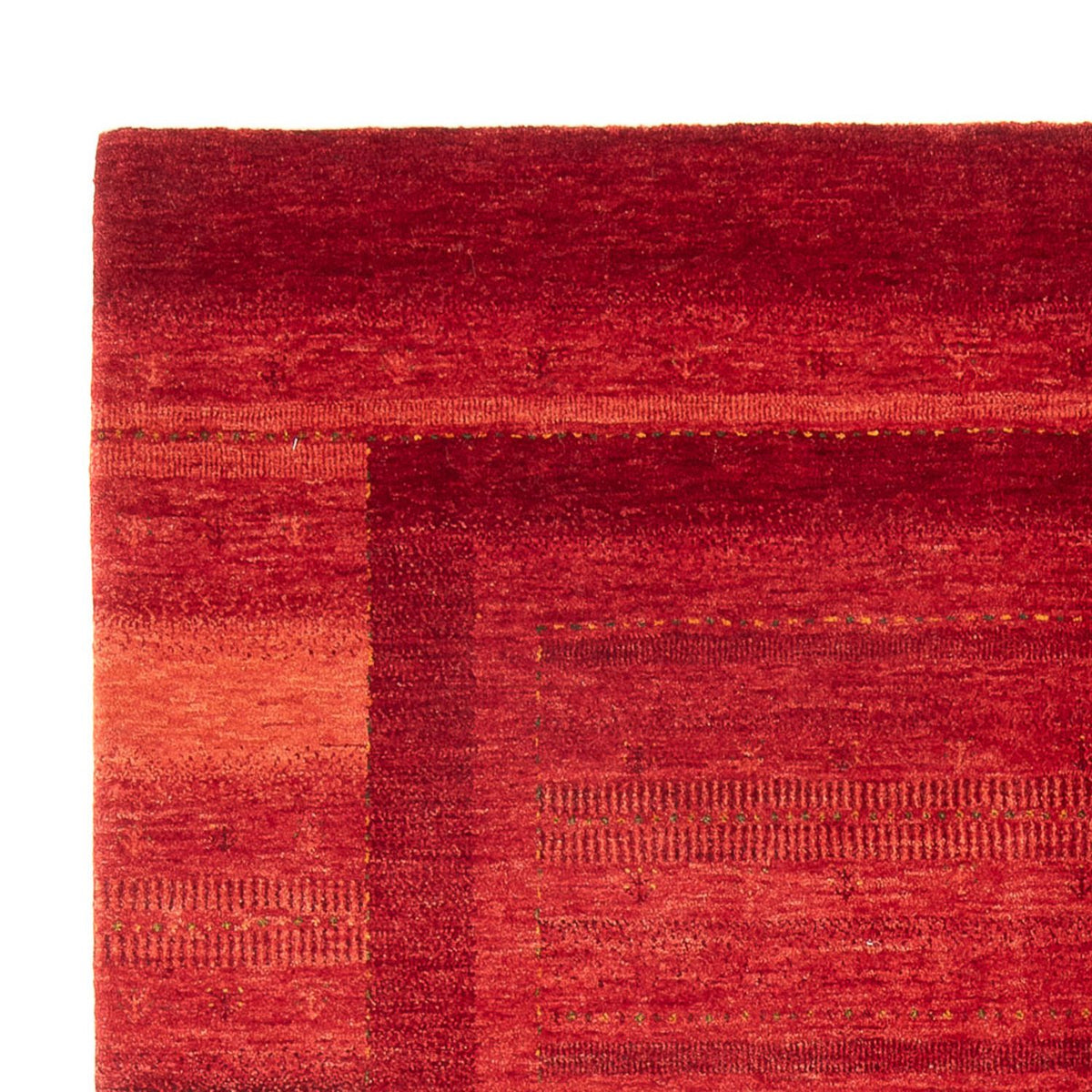 Alfombra Gabbeh - Loribaft Persa - 247 x 172 cm - rojo