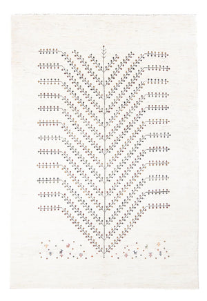 Alfombra Gabbeh - Loribaft Persa - 233 x 166 cm - blanco
