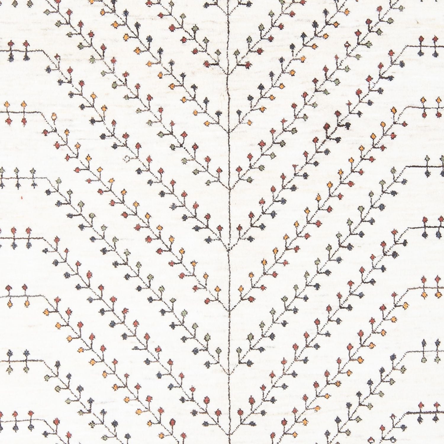 Alfombra Gabbeh - Loribaft Persa - 233 x 166 cm - blanco