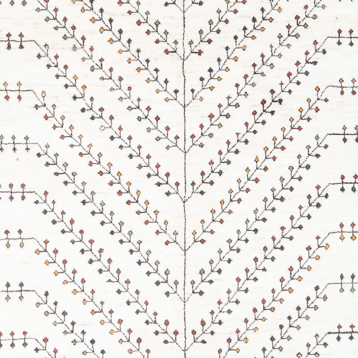 Alfombra Gabbeh - Loribaft Persa - 233 x 166 cm - blanco