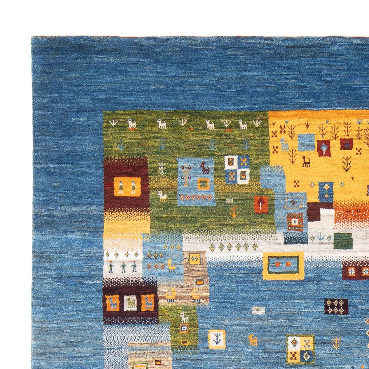 Alfombra Gabbeh - Loribaft Persa - 237 x 180 cm - multicolor