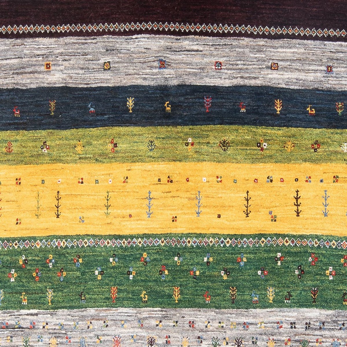 Alfombra Gabbeh - Loribaft Persa - 260 x 178 cm - multicolor