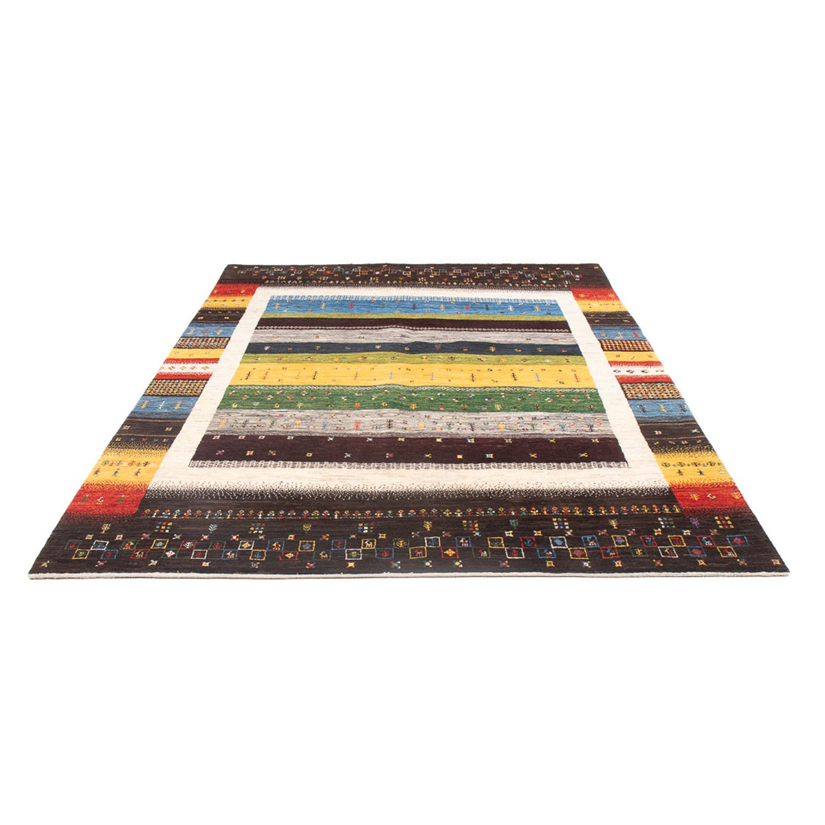 Alfombra Gabbeh - Loribaft Persa - 260 x 178 cm - multicolor