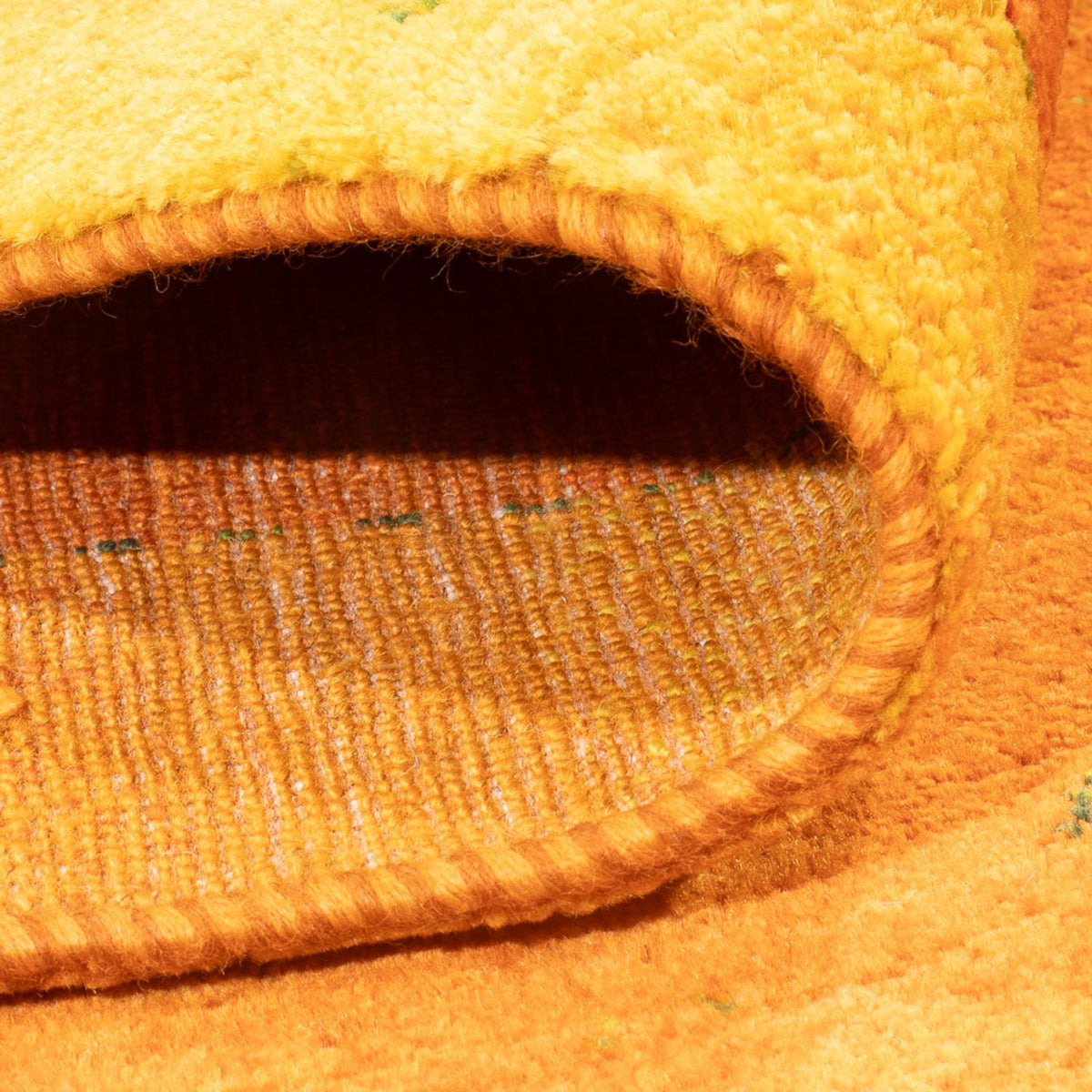 Alfombra Gabbeh - Loribaft Persa - 251 x 169 cm - oro