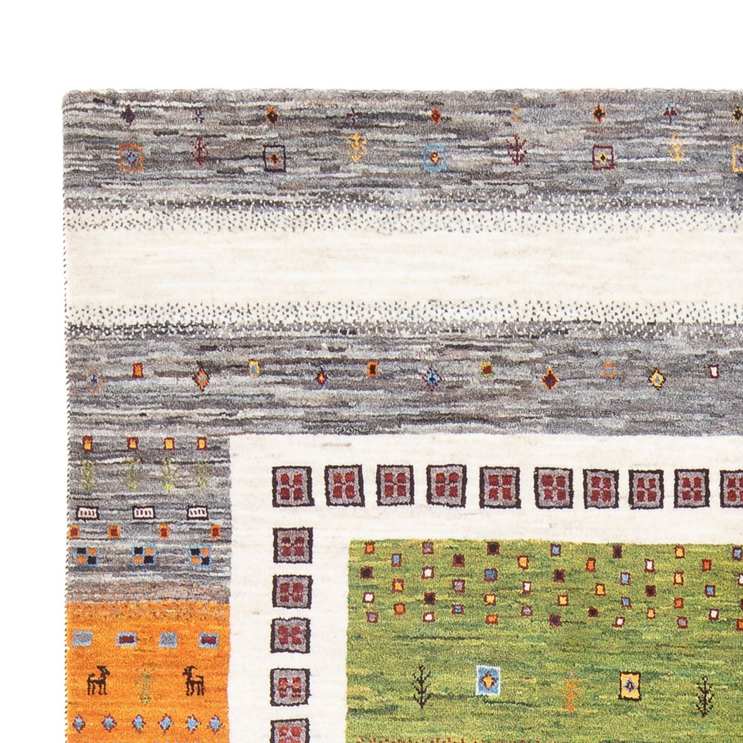 Alfombra Gabbeh - Loribaft Persa - 249 x 173 cm - multicolor