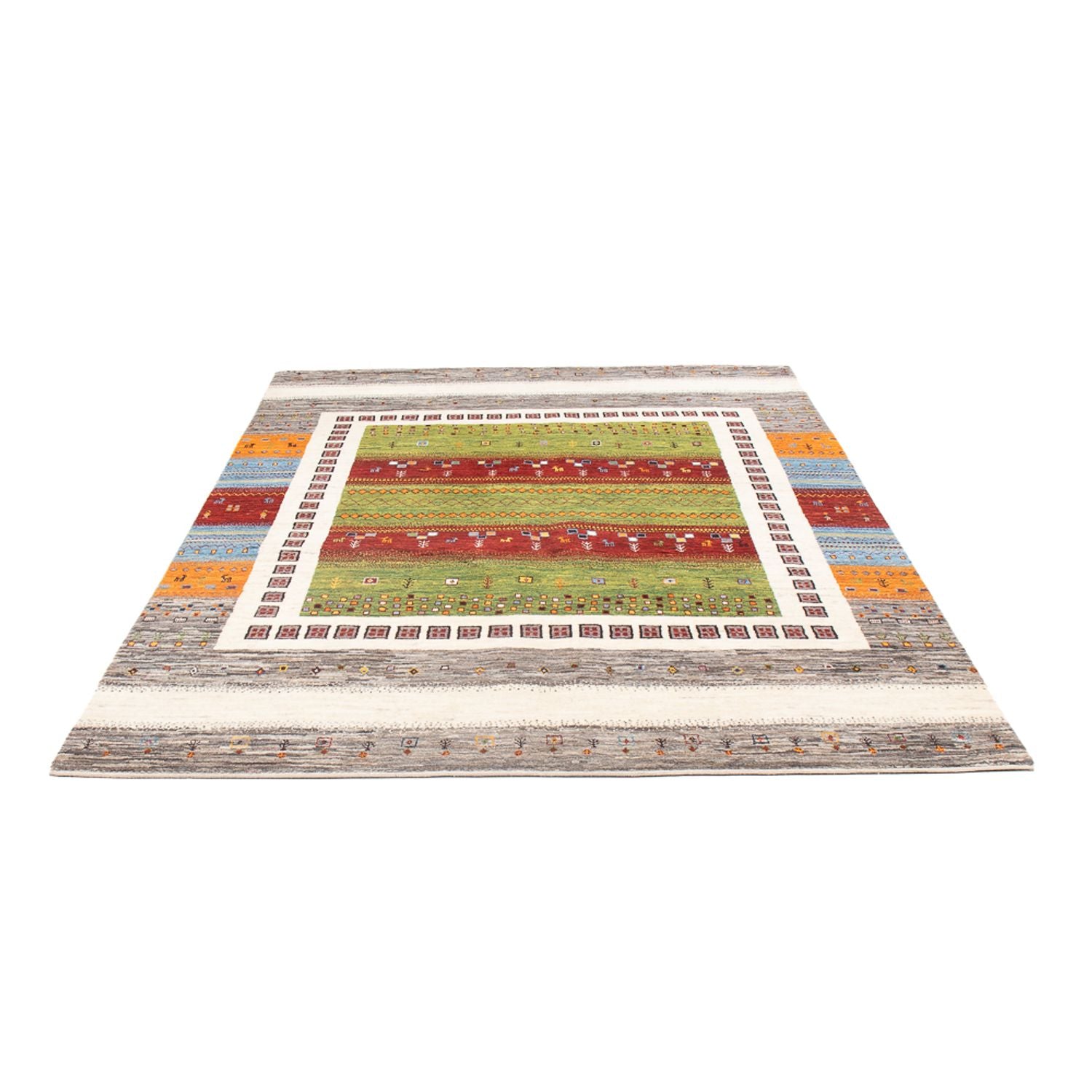 Alfombra Gabbeh - Loribaft Persa - 249 x 173 cm - multicolor