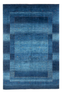 Alfombra Gabbeh - Loribaft Persa - 252 x 173 cm - azul oscuro
