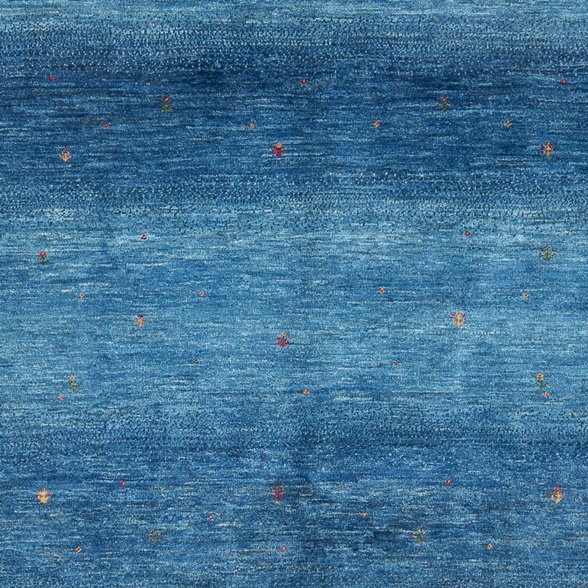 Alfombra Gabbeh - Loribaft Persa - 252 x 173 cm - azul oscuro