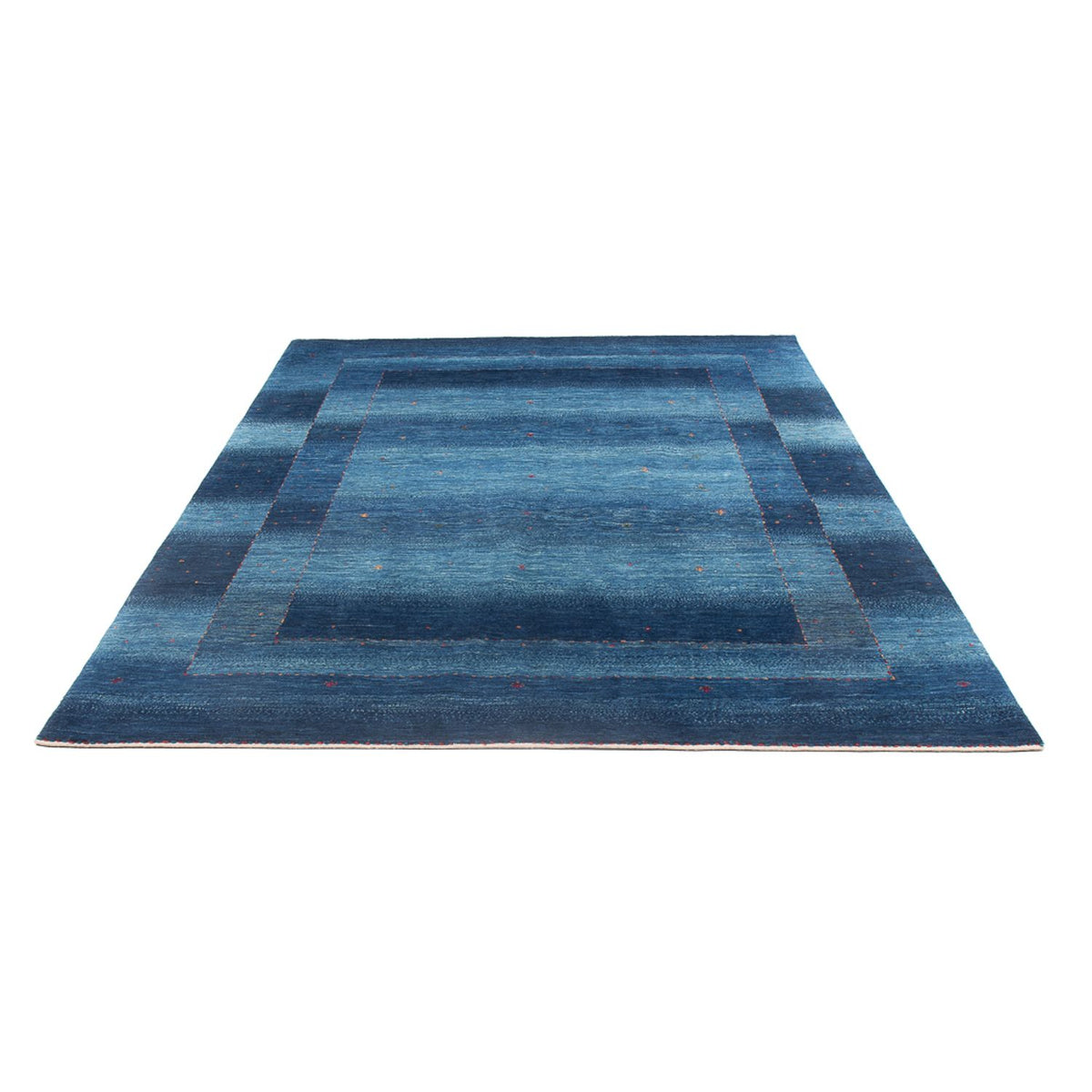 Alfombra Gabbeh - Loribaft Persa - 252 x 173 cm - azul oscuro