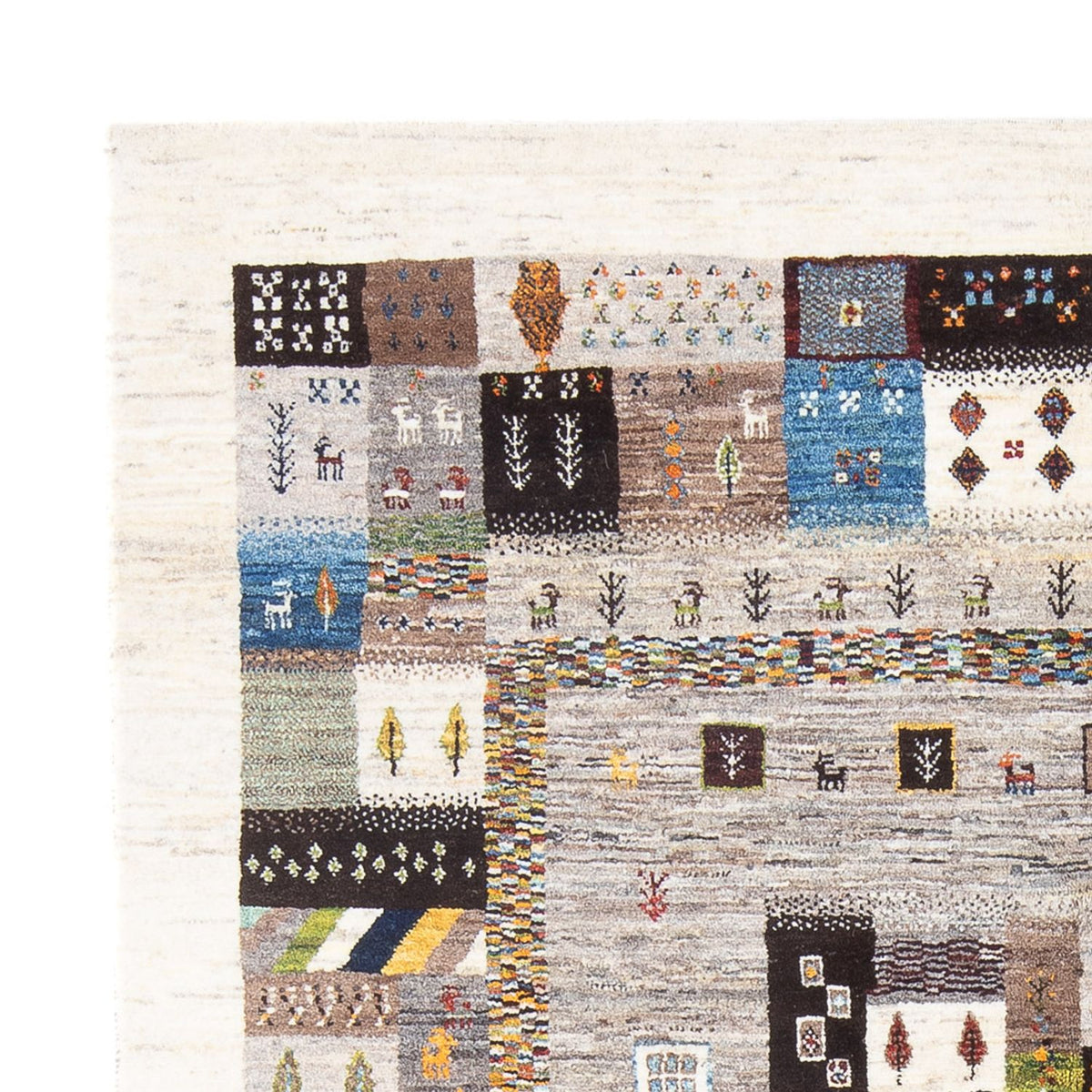 Alfombra Gabbeh - Loribaft Persa - 236 x 164 cm - multicolor