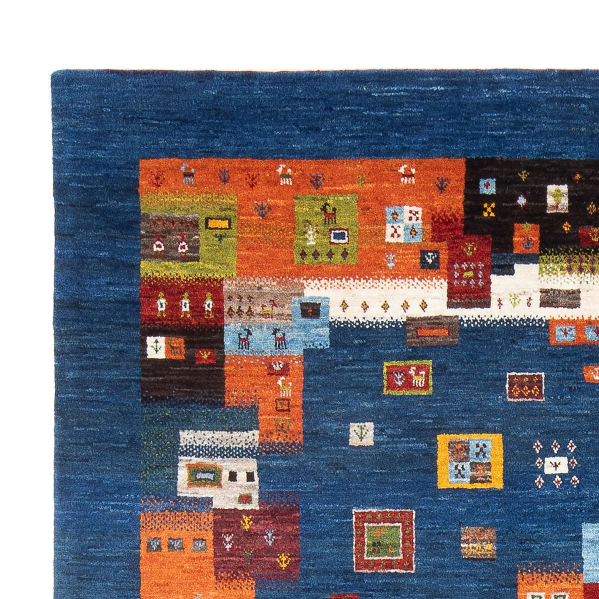 Alfombra Gabbeh - Loribaft Persa - 254 x 178 cm - multicolor