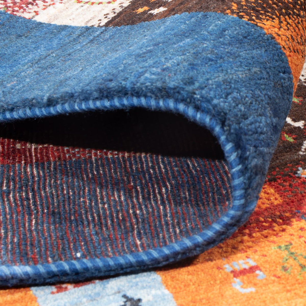 Alfombra Gabbeh - Loribaft Persa - 254 x 178 cm - multicolor