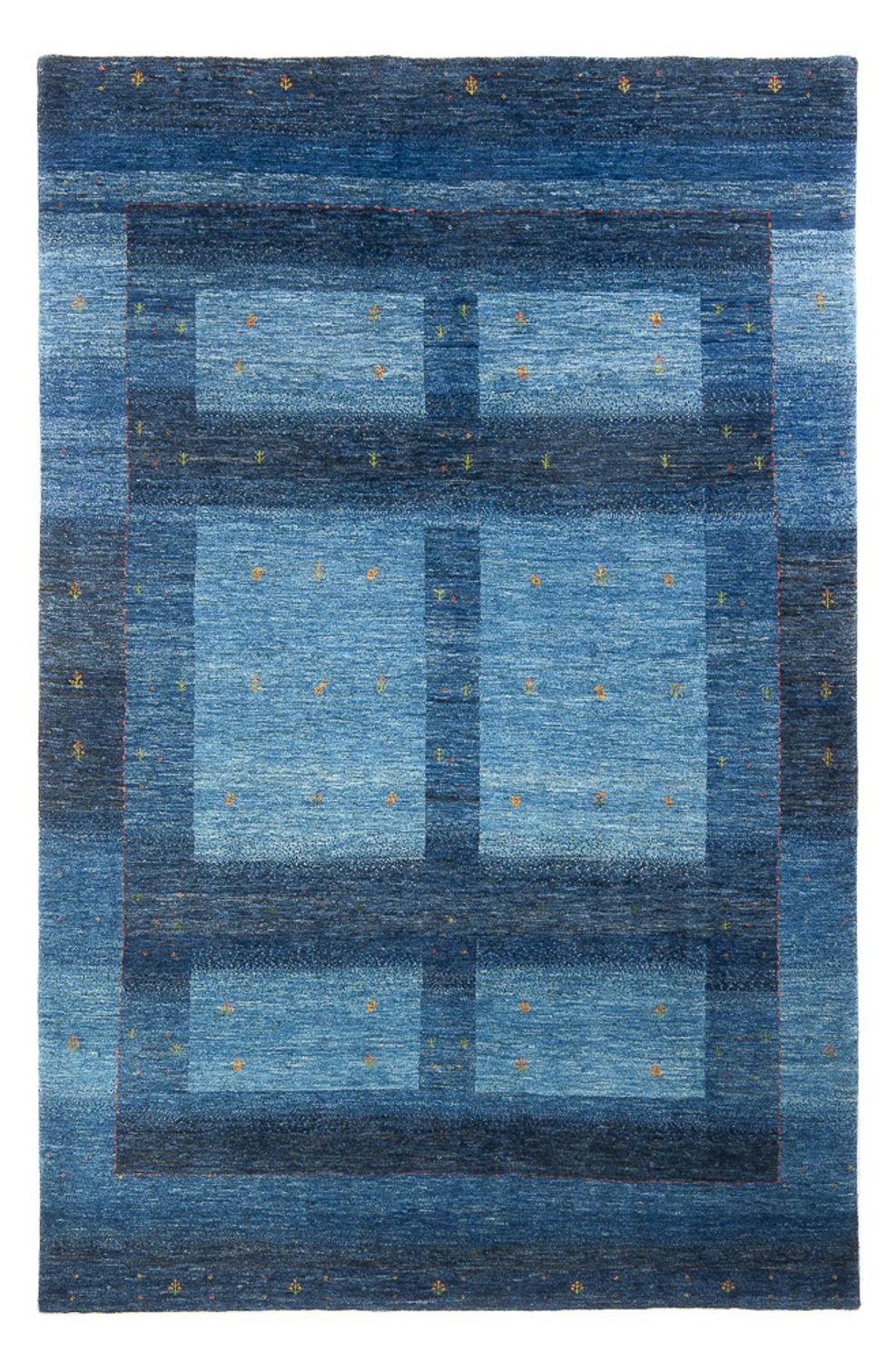 Alfombra Gabbeh - Loribaft Persa - 250 x 170 cm - azul oscuro