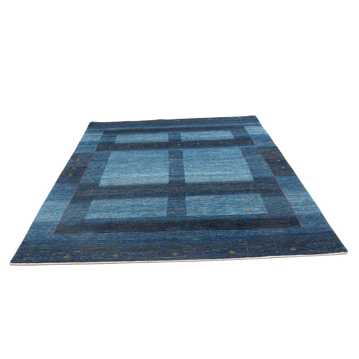 Alfombra Gabbeh - Loribaft Persa - 250 x 170 cm - azul oscuro