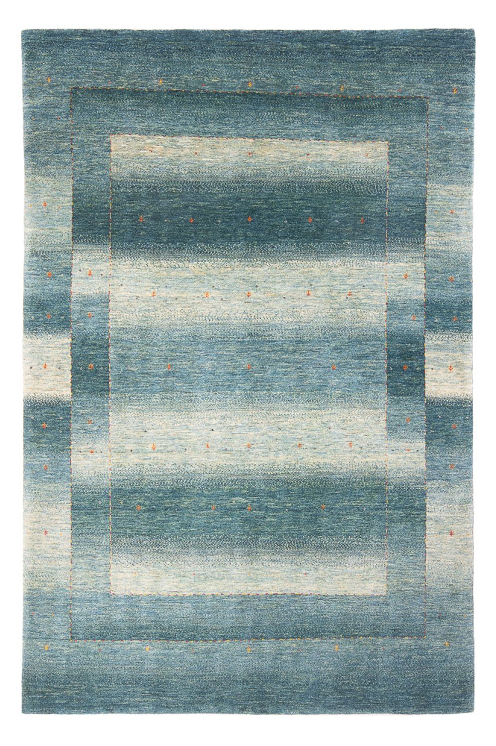 Alfombra Gabbeh - Loribaft Persa - 250 x 168 cm - azul claro