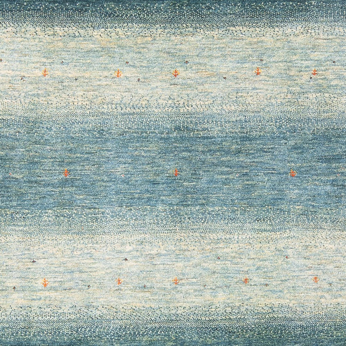 Alfombra Gabbeh - Loribaft Persa - 250 x 168 cm - azul claro