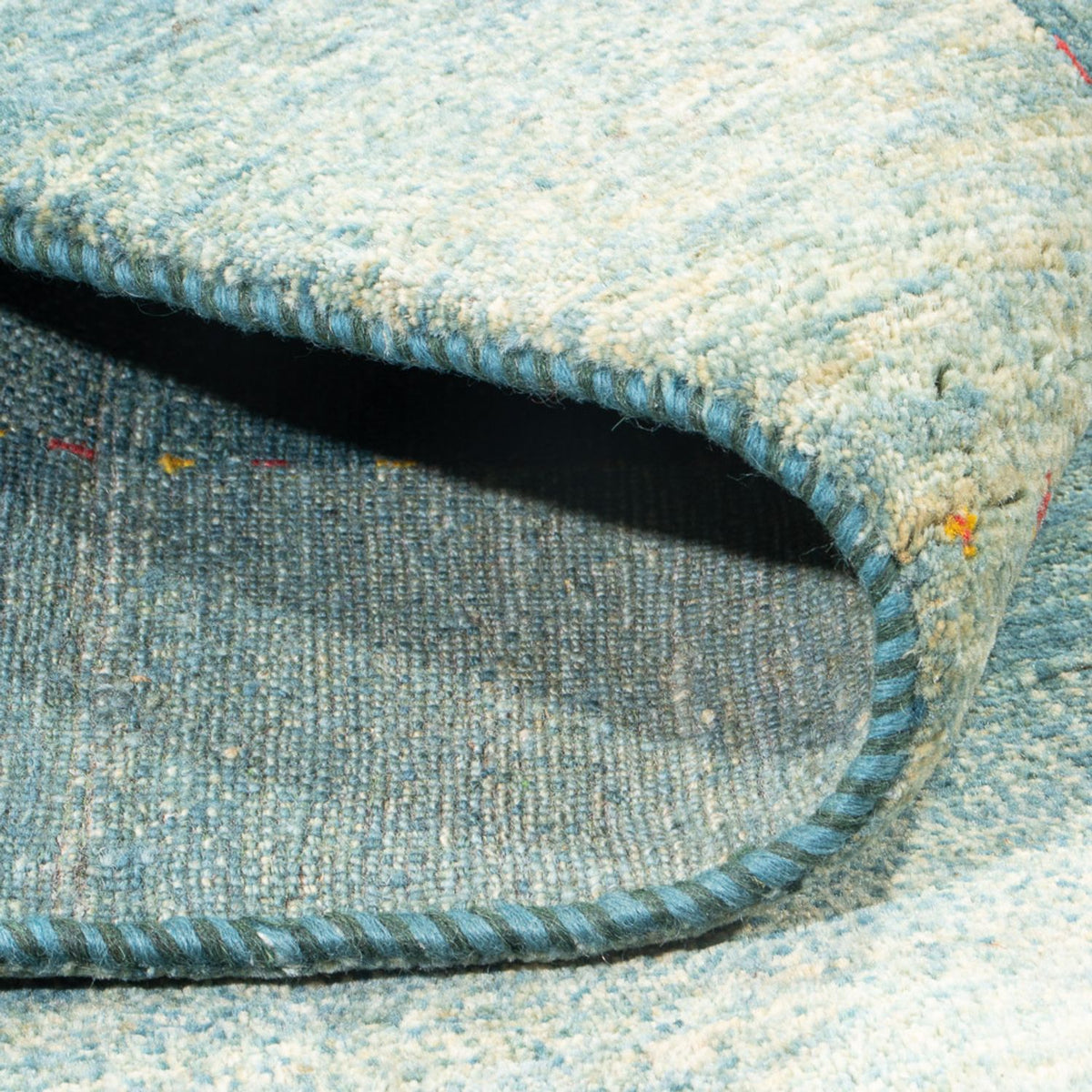 Alfombra Gabbeh - Loribaft Persa - 250 x 168 cm - azul claro