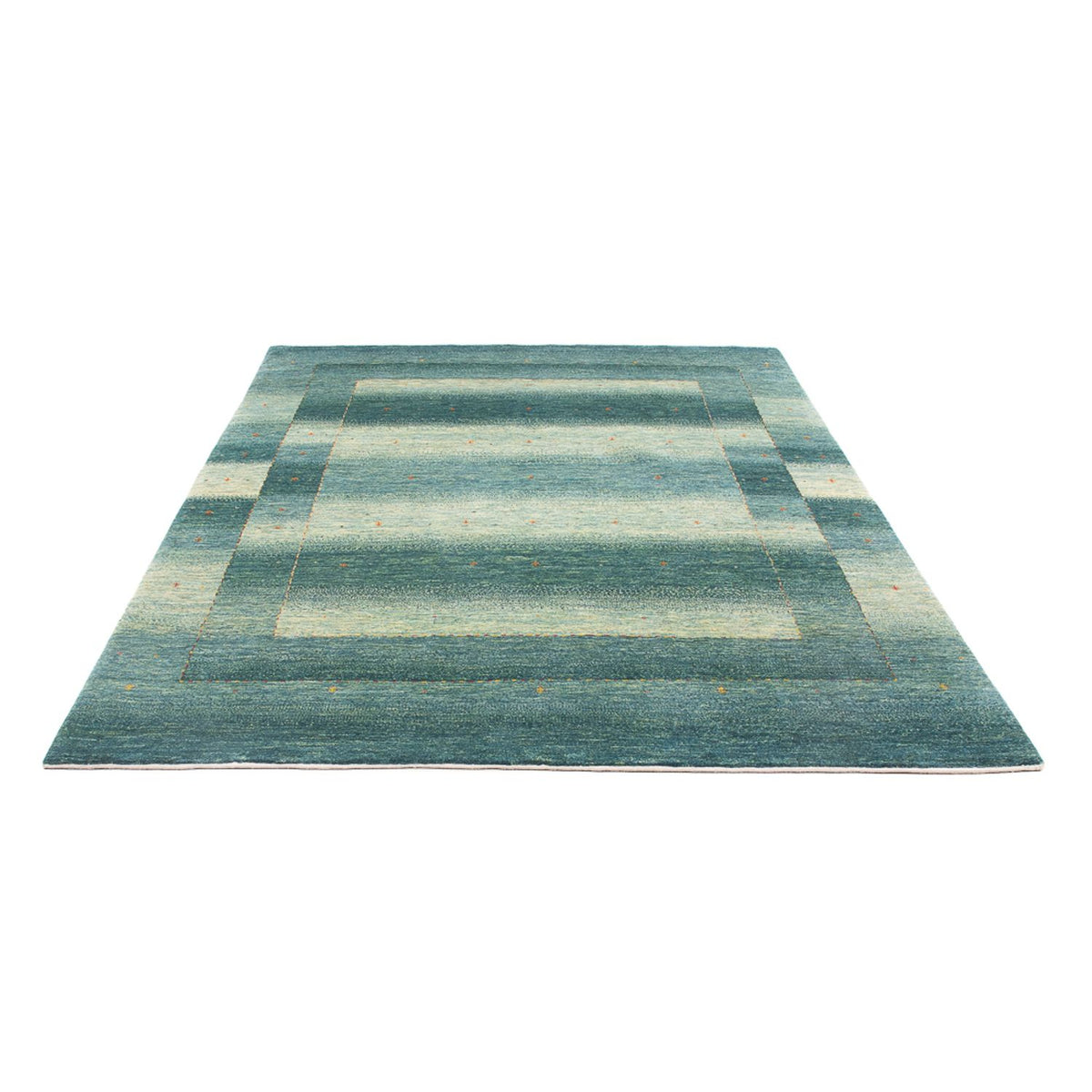 Alfombra Gabbeh - Loribaft Persa - 250 x 168 cm - azul claro