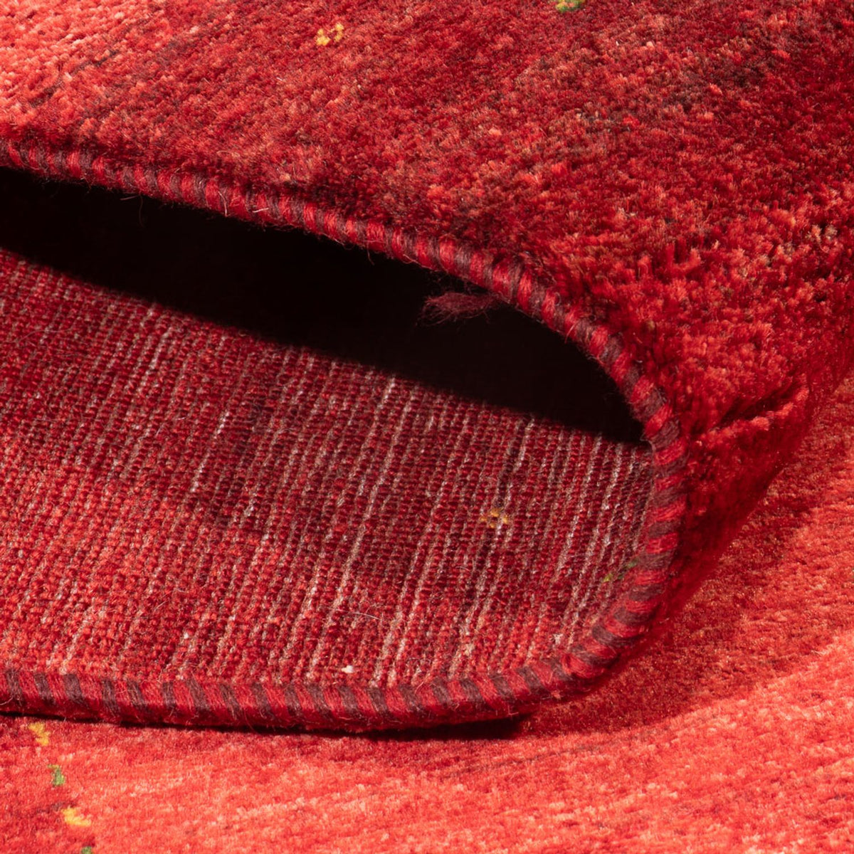 Alfombra Gabbeh - Loribaft Persa - 226 x 174 cm - rojo