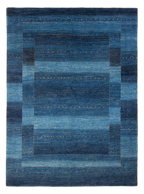 Alfombra Gabbeh - Loribaft Persa - 241 x 180 cm - azul marino