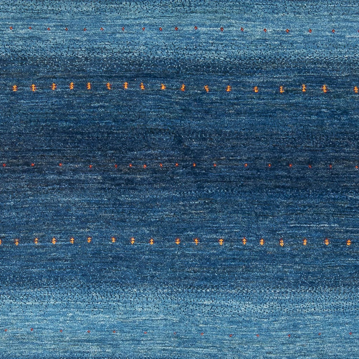 Alfombra Gabbeh - Loribaft Persa - 241 x 180 cm - azul marino