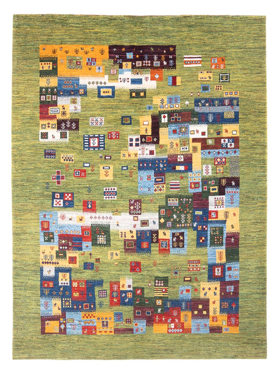 Alfombra Gabbeh - Loribaft Persa - 236 x 175 cm - multicolor