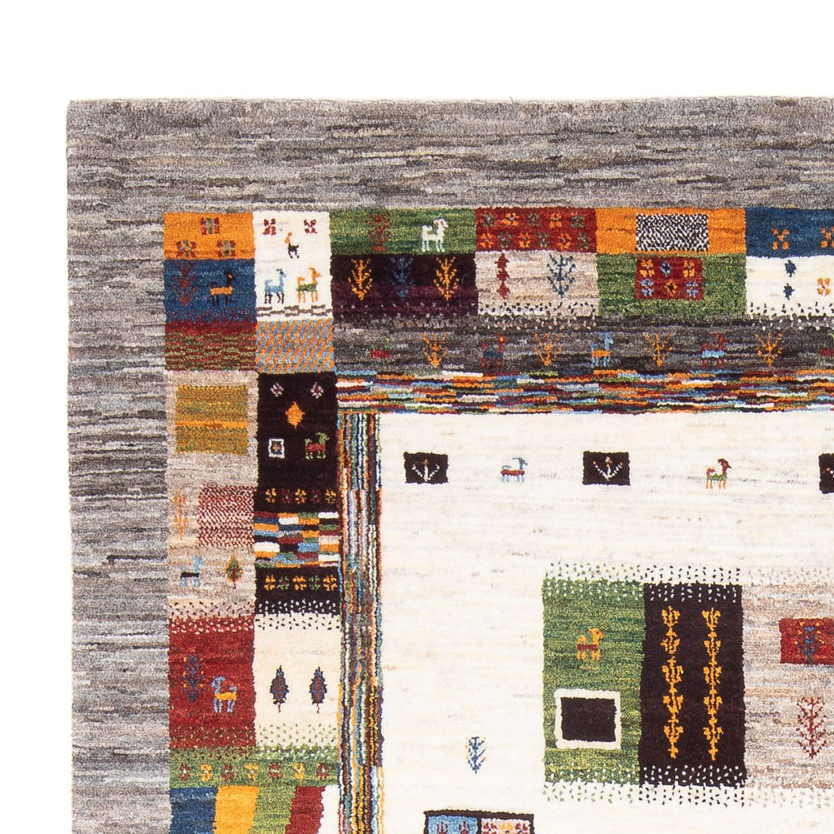 Alfombra Gabbeh - Loribaft Persa - 258 x 178 cm - multicolor