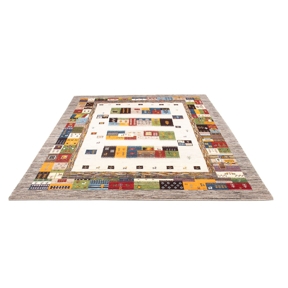 Alfombra Gabbeh - Loribaft Persa - 258 x 178 cm - multicolor