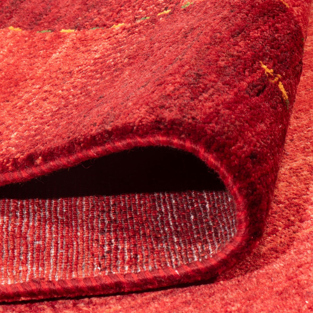 Alfombra Gabbeh - Loribaft Persa - 240 x 183 cm - rojo