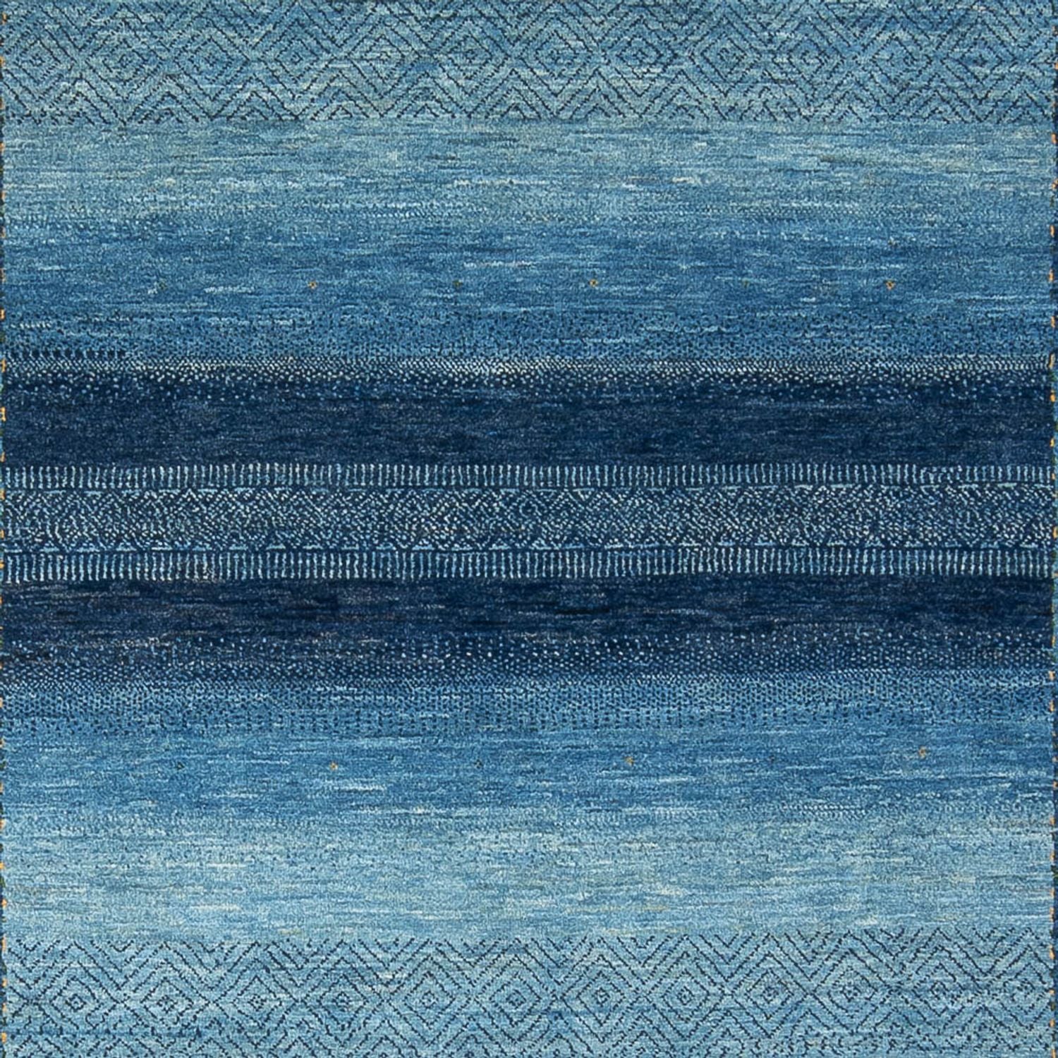 Alfombra Gabbeh - Loribaft Persa - 286 x 212 cm - azul marino
