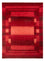 Alfombra Gabbeh - Loribaft Persa - 302 x 222 cm - rojo