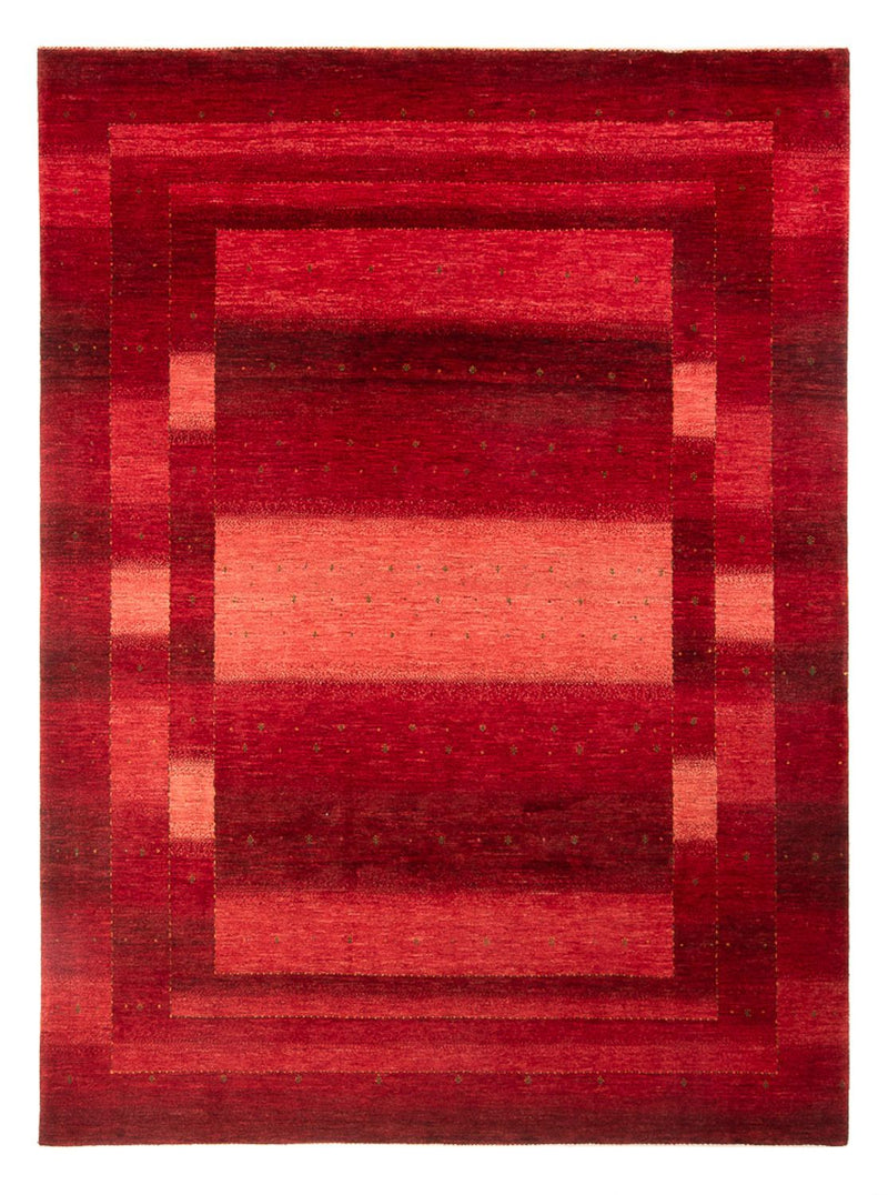 Alfombra Gabbeh - Loribaft Persa - 302 x 222 cm - rojo