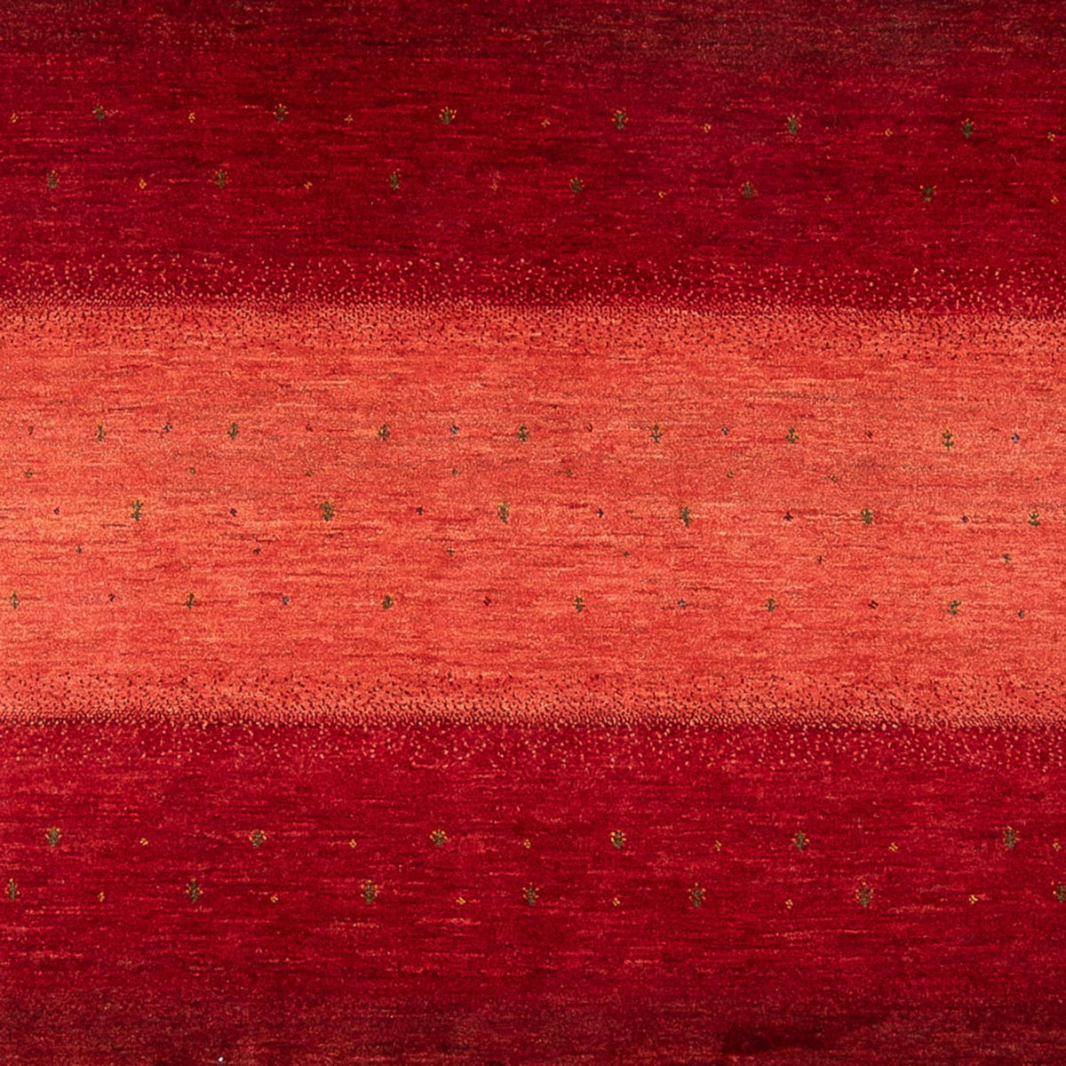 Alfombra Gabbeh - Loribaft Persa - 302 x 222 cm - rojo