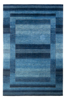 Alfombra Gabbeh - Loribaft Persa - 287 x 196 cm - azul marino