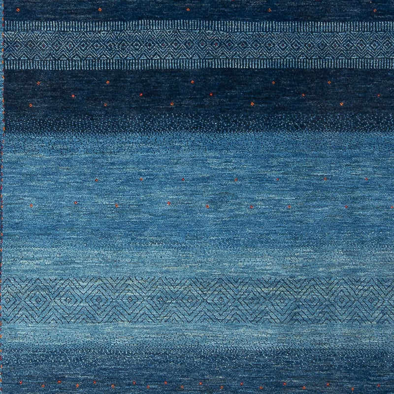Alfombra Gabbeh - Loribaft Persa - 287 x 196 cm - azul marino