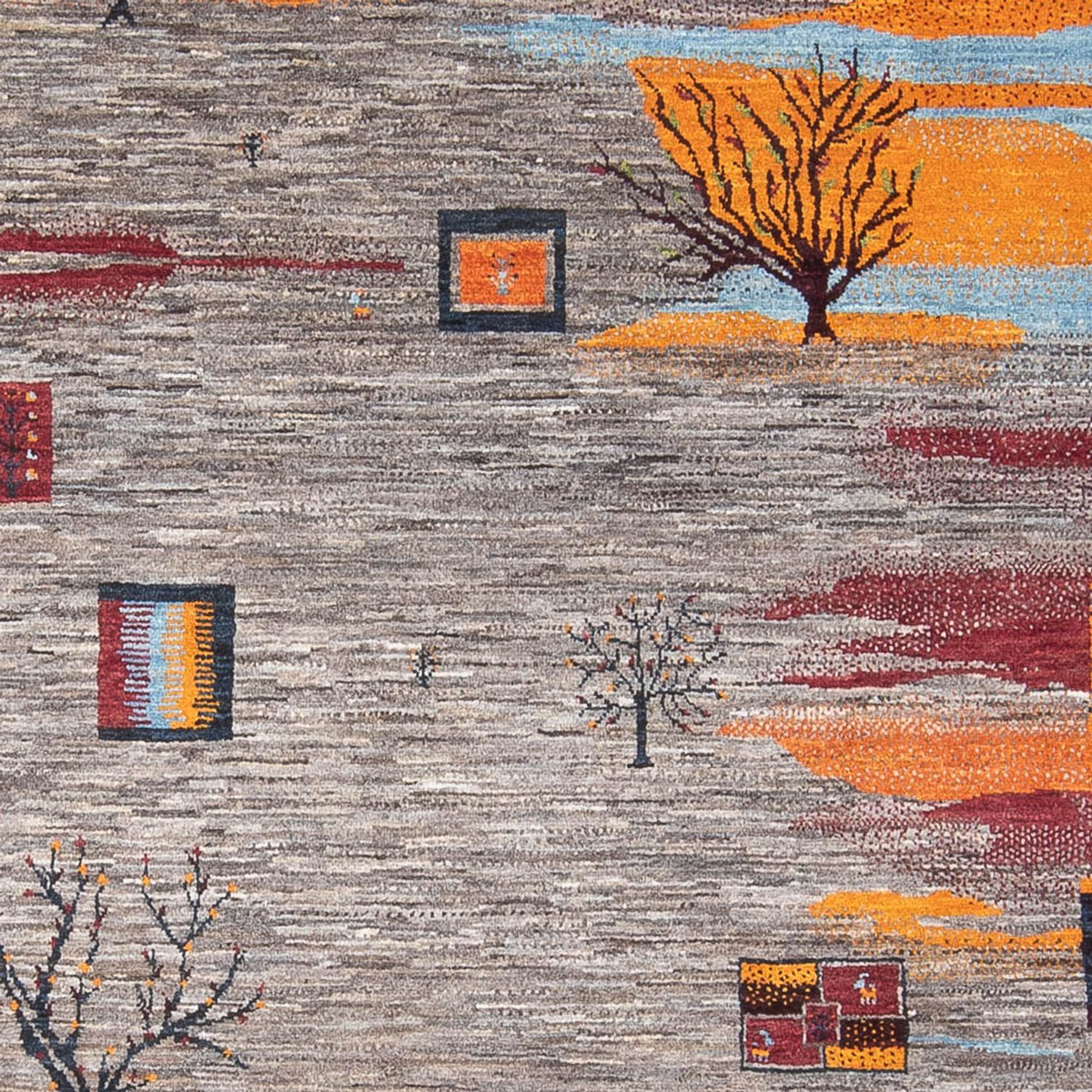 Alfombra Gabbeh - Loribaft Persa - 276 x 204 cm - multicolor