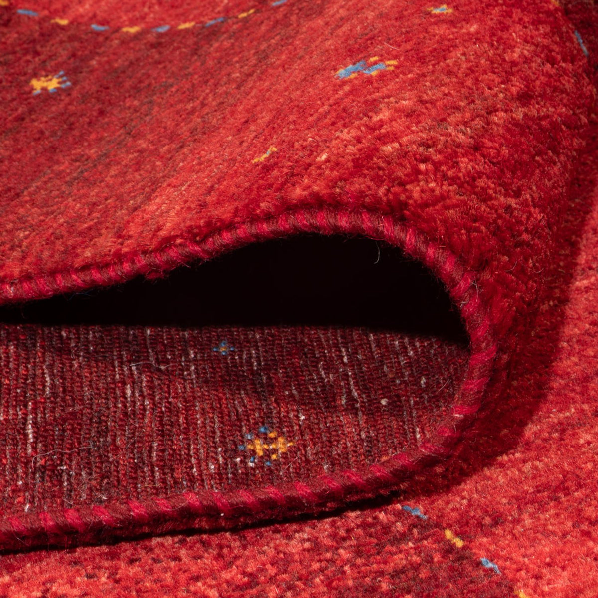 Alfombra Gabbeh - Loribaft Persa - 304 x 215 cm - rojo