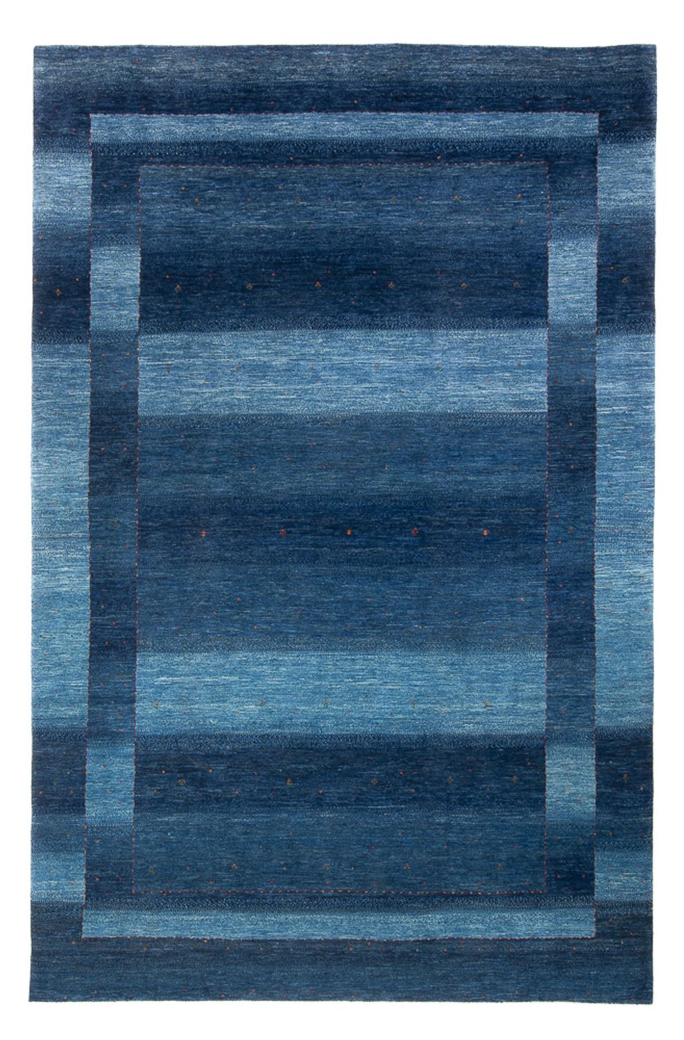 Alfombra Gabbeh - Loribaft Persa - 331 x 222 cm - azul marino