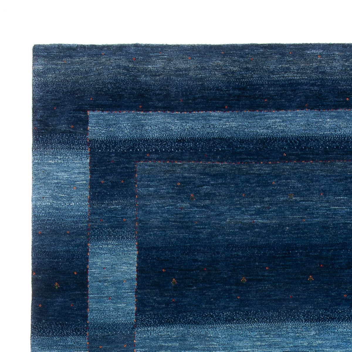 Alfombra Gabbeh - Loribaft Persa - 331 x 222 cm - azul marino