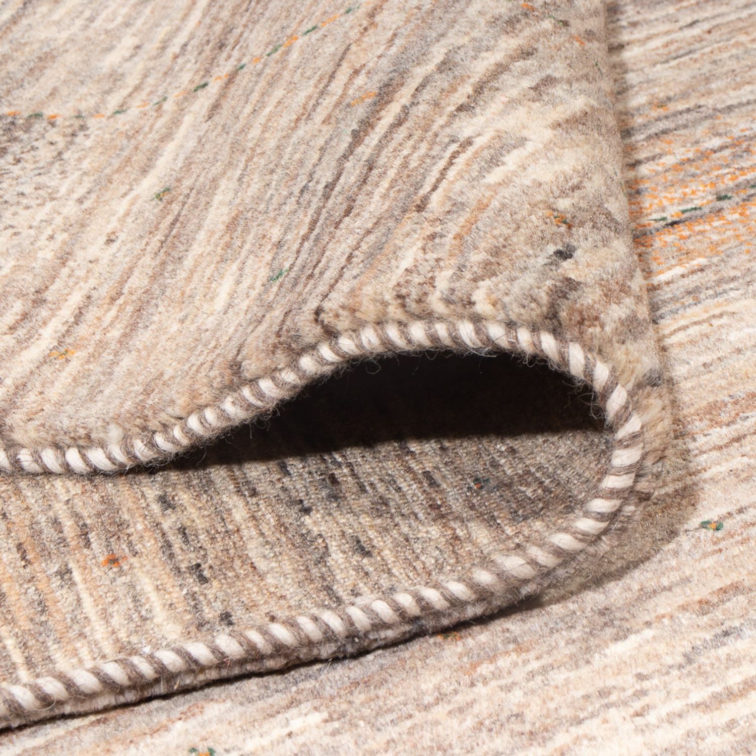Alfombra Gabbeh - Loribaft Persa - 307 x 228 cm - beige oscuro
