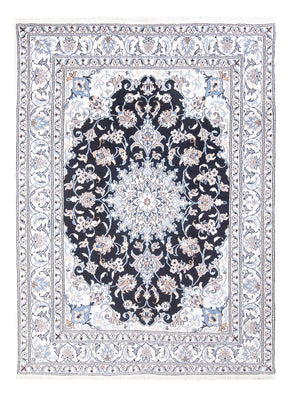 Alfombra Persa - Nain - Real - 210 x 145 cm - azul oscuro
