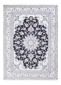 Alfombra Persa - Nain - Real - 210 x 145 cm - azul oscuro