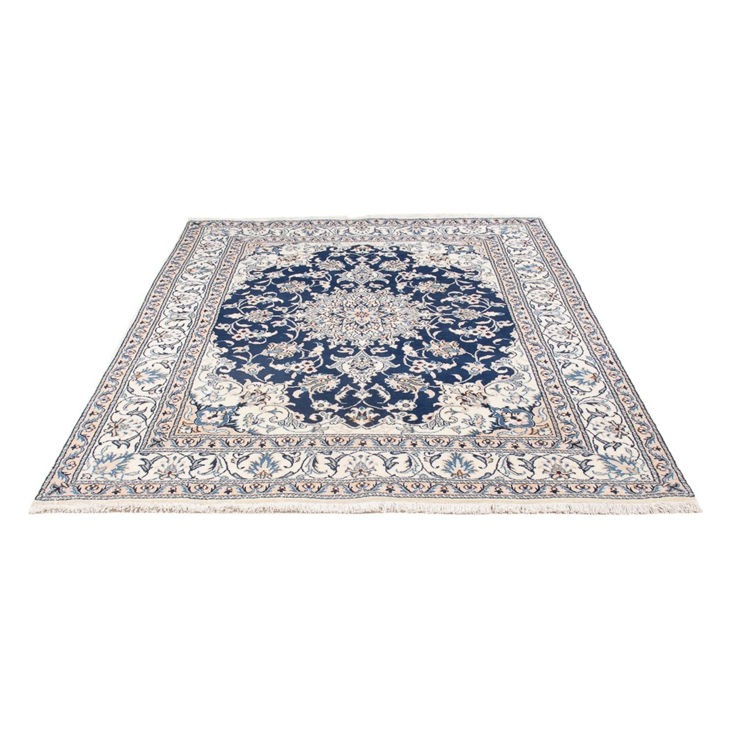 Alfombra Persa - Nain - Real - 200 x 148 cm - azul